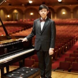 Allen Ding at the piano